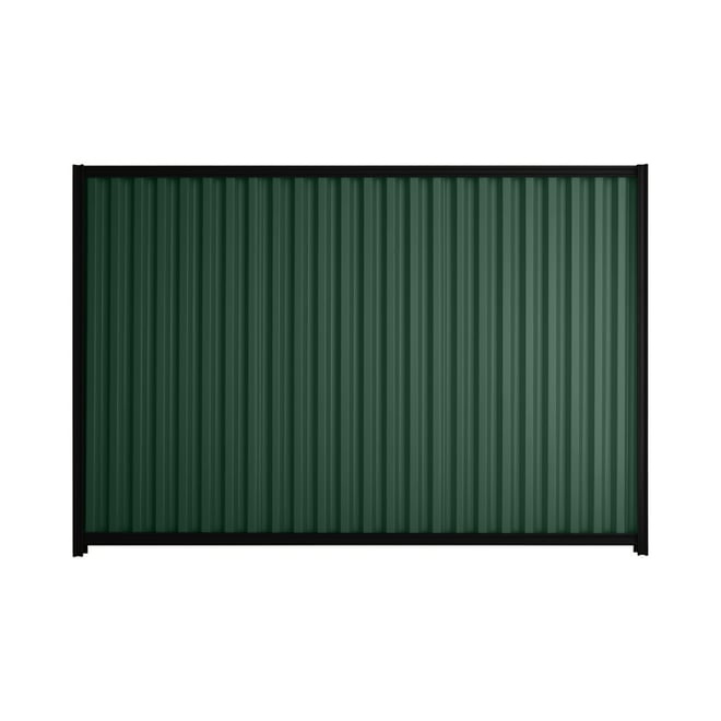 Good Neighbour® Smartspan® 2100mm High Fence Panel Sheet: Caulfield Green Post/Track: Ebony