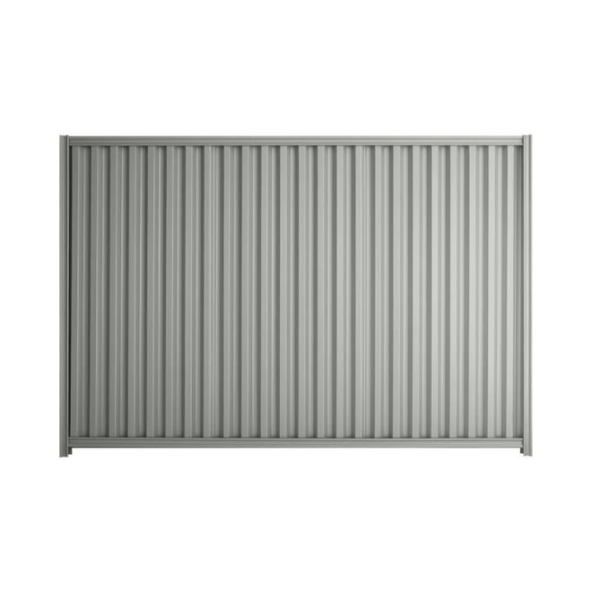 Good Neighbour® Smartspan® 2100mm High Fence Panel Sheet: Gull Grey Post/Track: Gull Grey