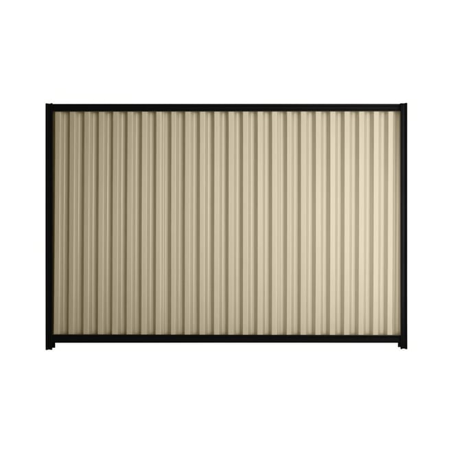 Good Neighbour® Smartspan® 2100mm High Fence Panel Sheet: Merino Post/Track: Ebony