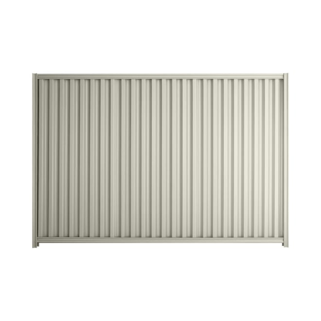 Good Neighbour® Smartspan® 2100mm High Fence Panel Sheet: Off White Post/Track: Off White