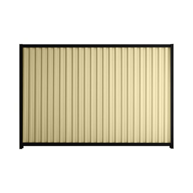 Good Neighbour® Smartspan® 2100mm High Fence Panel Sheet: Primrose Post/Track: Ebony