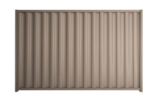Good Neighbour Wavelok 1200mm High Fence Panel Sheet: Biege, Post/Track: Beige