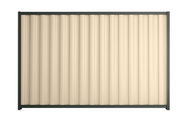 Good Neighbour Wavelok 1200mm High Fence Panel Sheet: Primrose, Post/Track: Slate Grey