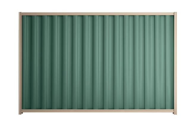 Good Neighbour Wavelok 1200mm High Fence Panel Sheet: Rivergum Post/Track: Merino