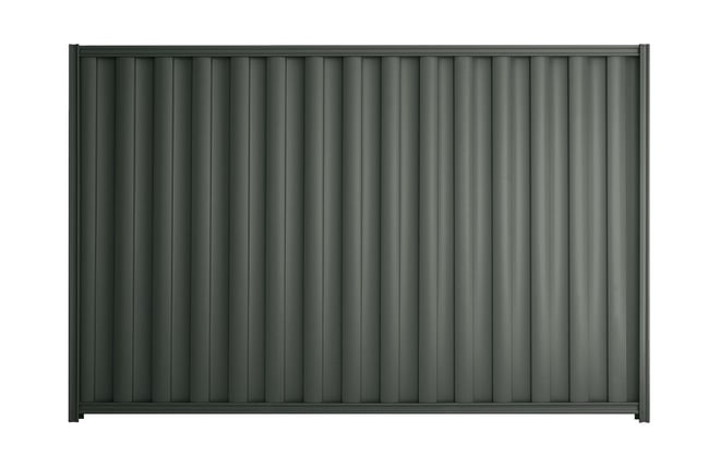 Good Neighbour Wavelok 1200mm High Fence Panel Sheet: Slate Grey, Post/Track: Slate Grey