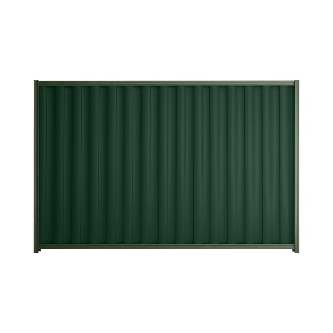 Good Neighbour® Wavelok® 1500mm High Fence Panel Sheet: Caulfield Green Post/Track: Rivergum