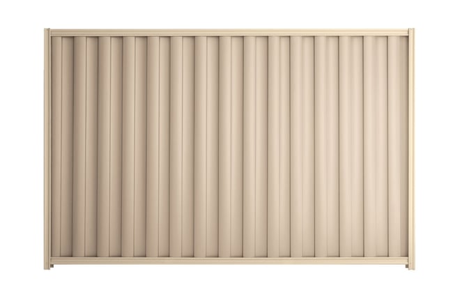 Good Neighbour Wavelok 1800mm High Fence Panel Sheet: Merino, Post/Track: Primrose