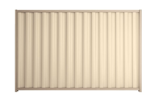 Good Neighbour Wavelok 1800mm High Fence Panel Sheet: Primrose, Post/Track: Merino