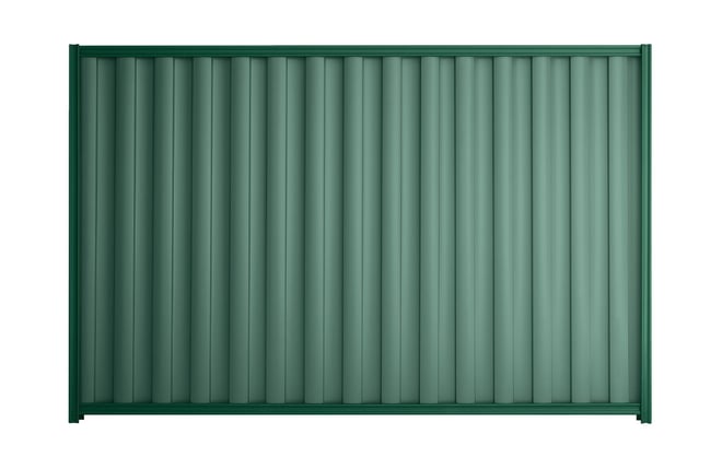Good Neighbour Wavelok 1800mm High Fence Panel Sheet: Rivergum, Post/Track: Caulfield Green