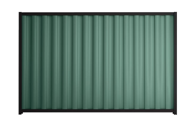 Good Neighbour Wavelok 1800mm High Fence Panel Sheet: Rivergum, Post/Track: Ebony