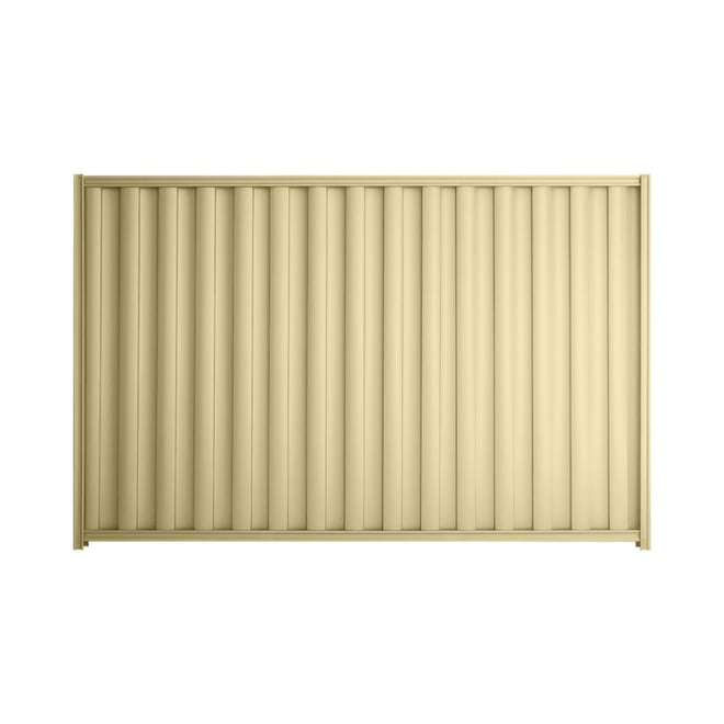 Good Neighbour® Wavelok® 2000mm High Fence Panel Sheet: Primrose Post/Track: Primrose