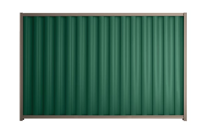 Good Neighbour Wavelok 2100mm High Fence Panel Sheet: Caulfield Green, Post/Track: Beige