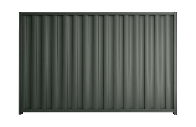 Good Neighbour Wavelok 2100mm High Fence Panel Sheet: Slate Grey, Post/Track: Slate Grey