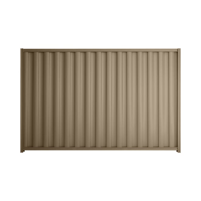 Good Neighbour® Wavelok® 900mm High Fence Panel Sheet: Beige Post/Track: Beige