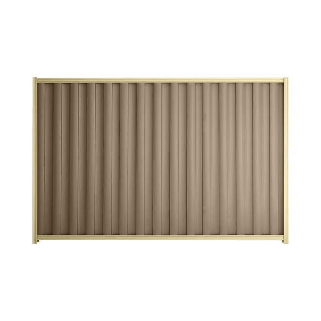 Good Neighbour® Wavelok® 900mm High Fence Panel Sheet: Beige Post/Track: Primrose