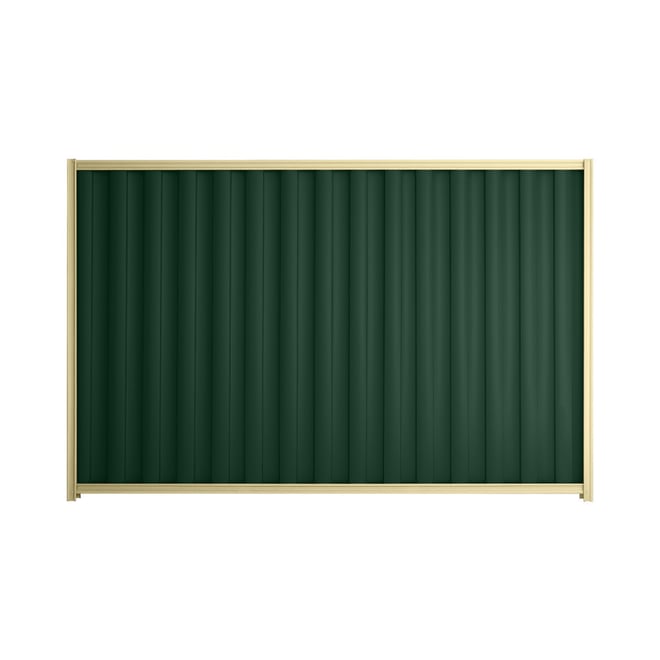 Good Neighbour® Wavelok® 900mm High Fence Panel Sheet: Caulfield Green Post/Track: Primrose