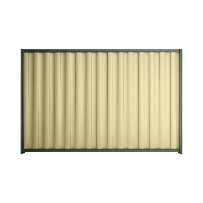 Good Neighbour® Wavelok® 900mm High Fence Panel Sheet: Primrose Post/Track: Rivergum