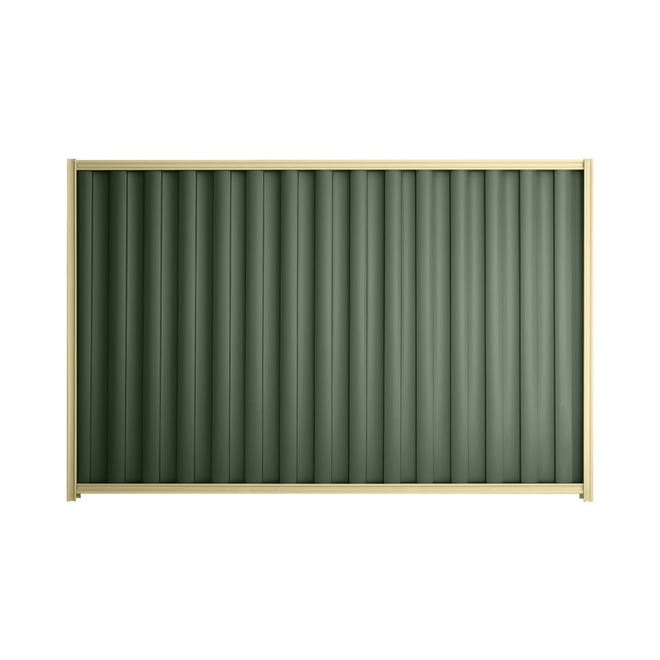 Good Neighbour® Wavelok® 900mm High Fence Panel Sheet: Rivergum Post/Track: Primrose