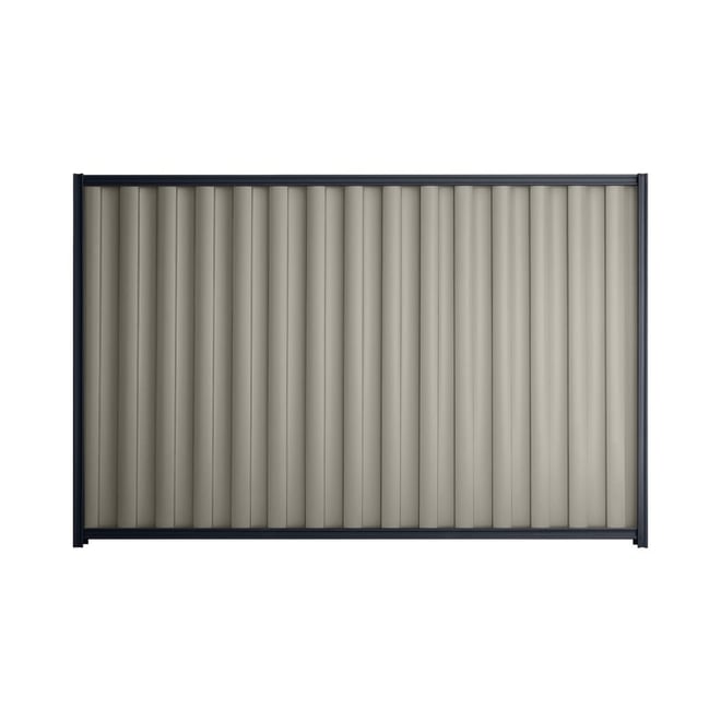 Good Neighbour® Wavelok® 1200mm High Fence Panel Sheet: Birch Post/Track: Dark Stone