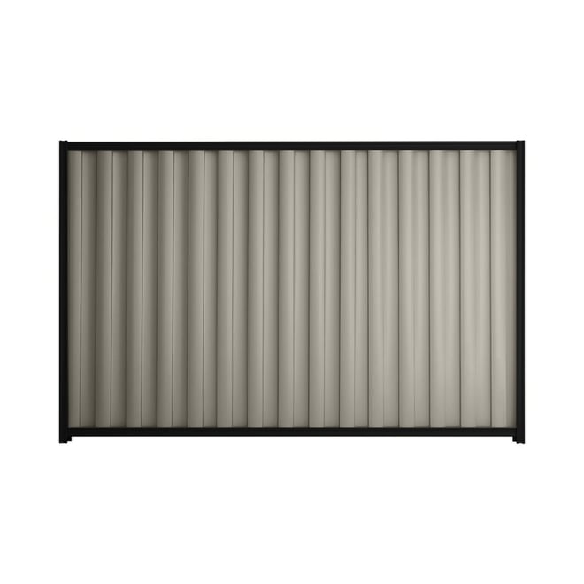 Good Neighbour® Wavelok® 1200mm High Fence Panel Sheet: Birch Post/Track: Ebony