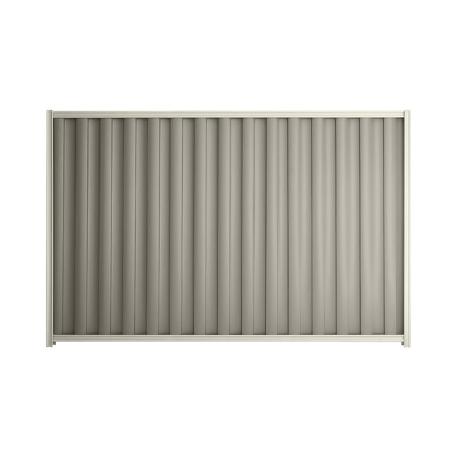 Good Neighbour® Wavelok® 1200mm High Fence Panel Sheet: Birch Post/Track: Off White