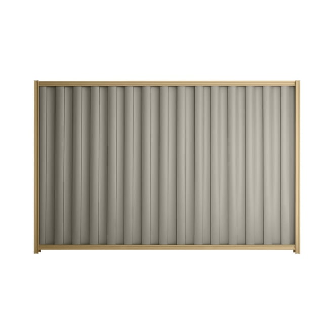 Good Neighbour® Wavelok® 1200mm High Fence Panel Sheet: Birch Post/Track: Wheat