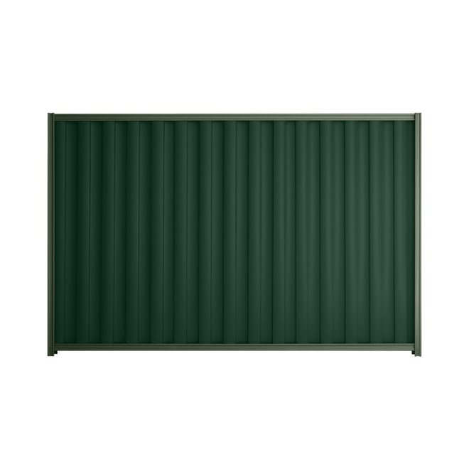Good Neighbour® Wavelok® 1200mm High Fence Panel Sheet: Caulfield Green Post/Track: Rivergum