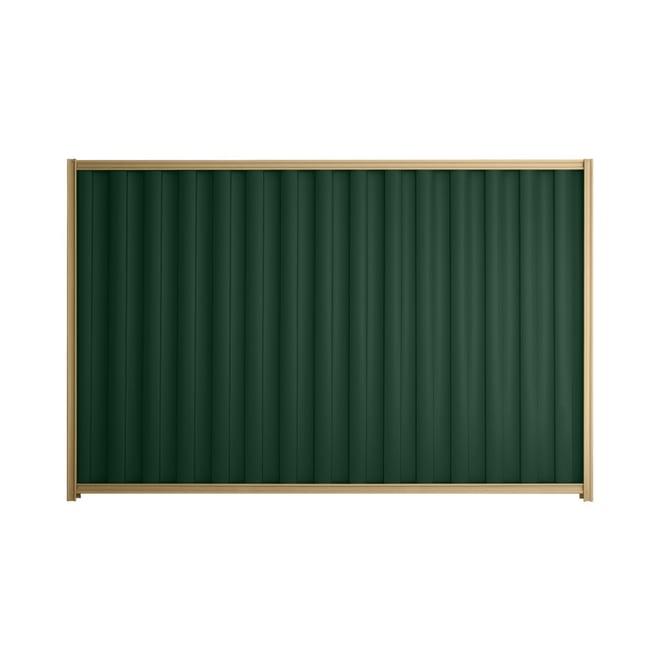 Good Neighbour® Wavelok® 1200mm High Fence Panel Sheet: Caulfield Green Post/Track: Wheat