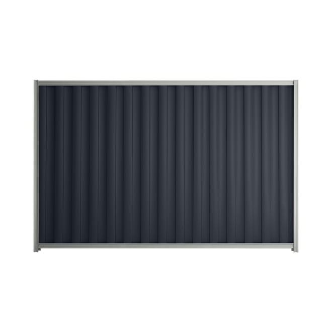 Good Neighbour® Wavelok® 1200mm High Fence Panel Sheet: Dark Stone Post/Track: Gull Grey