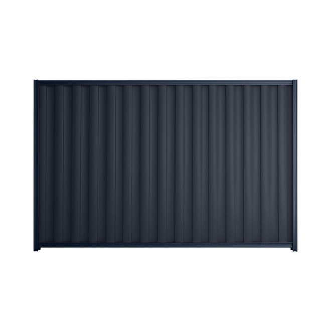 Good Neighbour® Wavelok® 1200mm High Fence Panel Sheet: Dark Stone Post/Track: Mountain Blue