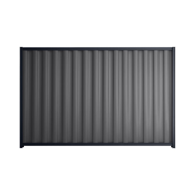 Good Neighbour® Wavelok® 1200mm High Fence Panel Sheet: Granite Post/Track: Dark Stone