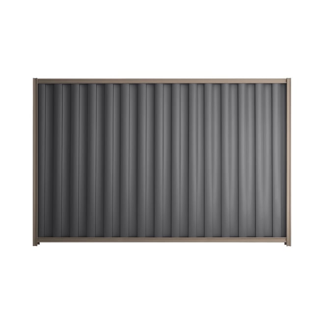 Good Neighbour® Wavelok® 1200mm High Fence Panel Sheet: Granite Post/Track: Marsh