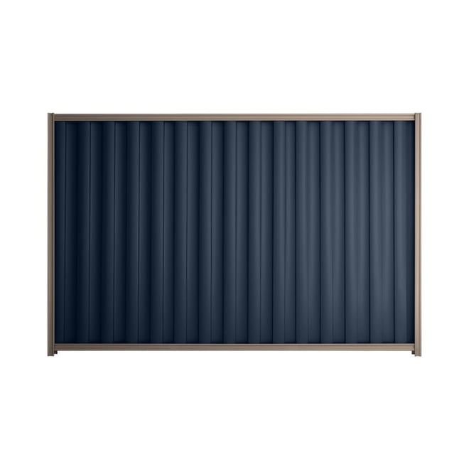Good Neighbour® Wavelok® 1200mm High Fence Panel Sheet: Mountain Blue Post/Track: Marsh