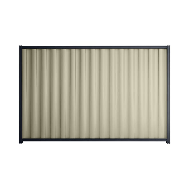Good Neighbour® Wavelok® 1200mm High Fence Panel Sheet: Moss Vale Sand Post/Track: Dark Stone