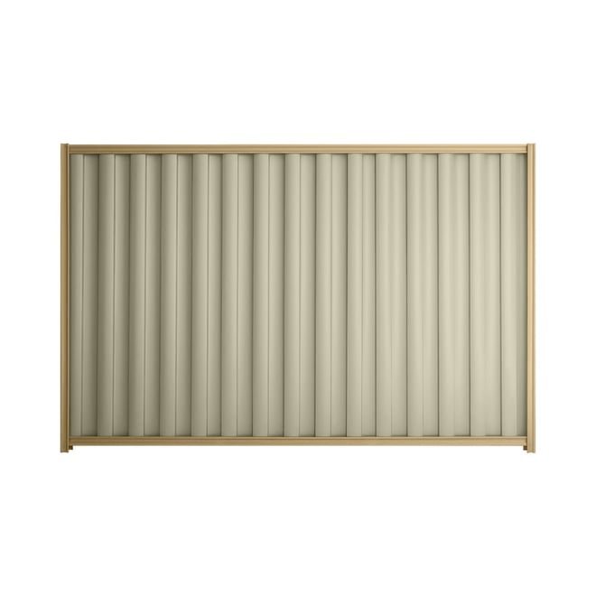 Good Neighbour® Wavelok® 1200mm High Fence Panel Sheet: Moss Vale Sand Post/Track: Wheat