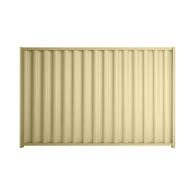 Good Neighbour® Wavelok® 1200mm High Fence Panel Sheet: Primrose Post/Track: Primrose