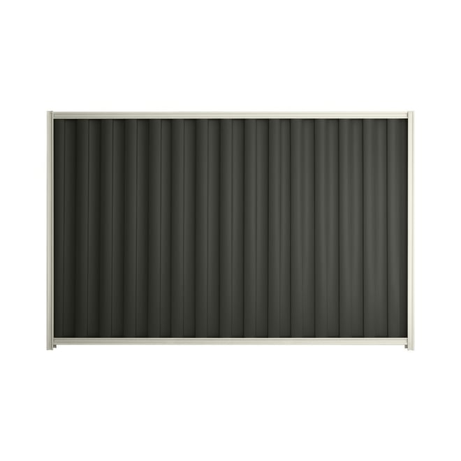 Good Neighbour® Wavelok® 1200mm High Fence Panel Sheet: Slate Grey Post/Track: Off White