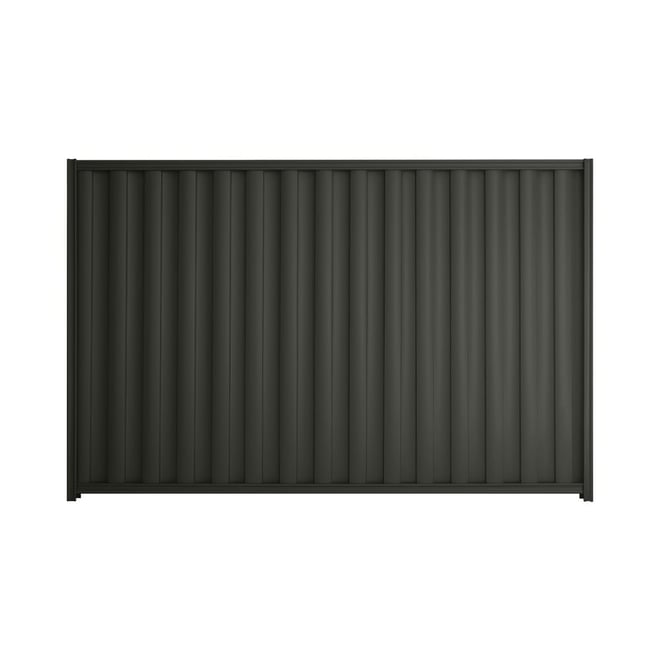 Good Neighbour® Wavelok® 1200mm High Fence Panel Sheet: Slate Grey Post/Track: Slate Grey
