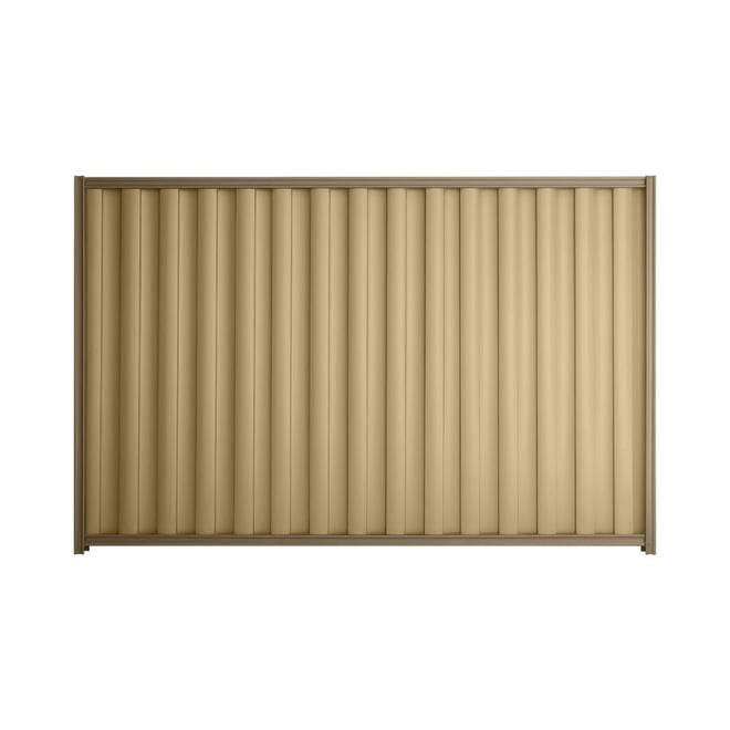 Good Neighbour® Wavelok® 1200mm High Fence Panel Sheet: Wheat Post/Track: Beige