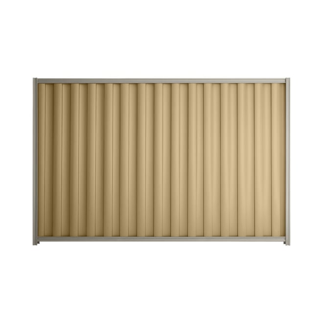 Good Neighbour® Wavelok® 1200mm High Fence Panel Sheet: Wheat Post/Track: Birch