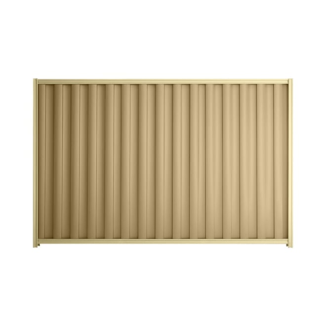 Good Neighbour® Wavelok® 1200mm High Fence Panel Sheet: Wheat Post/Track: Primrose
