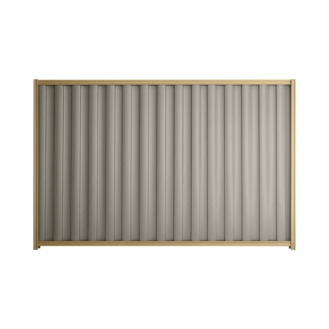 Good Neighbour® Wavelok® 1500mm High Fence Panel Sheet: Birch Post/Track: Wheat