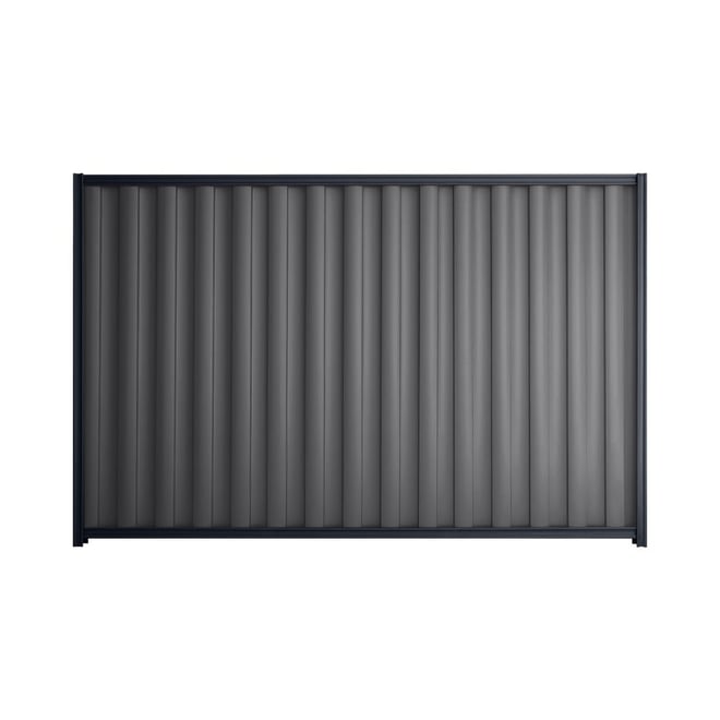 Good Neighbour® Wavelok® 1500mm High Fence Panel Sheet: Granite Post/Track: Dark Stone