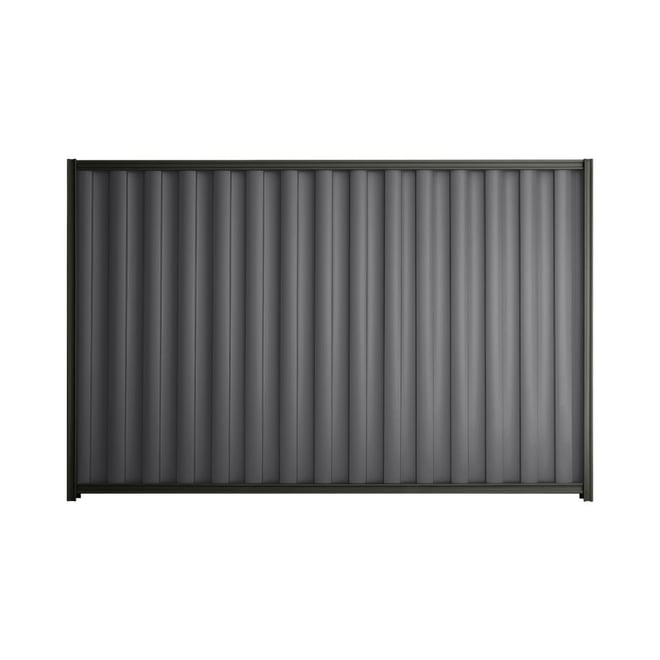 Good Neighbour® Wavelok® 1500mm High Fence Panel Sheet: Granite Post/Track: Slate Grey
