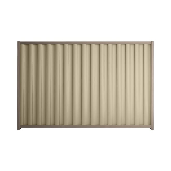 Good Neighbour® Wavelok® 1500mm High Fence Panel Sheet: Merino Post/Track: Marsh