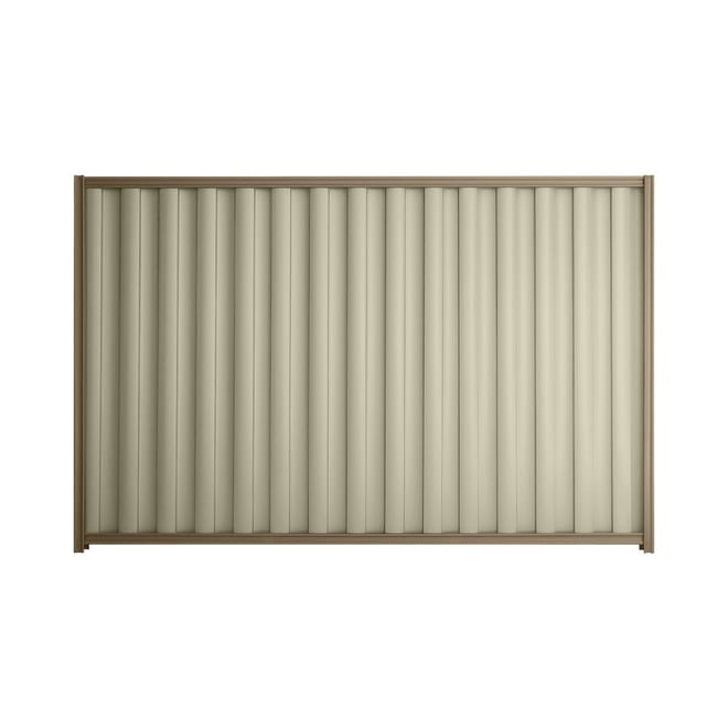 Good Neighbour® Wavelok® 1500mm High Fence Panel Sheet: Moss Vale Sand Post/Track: Beige