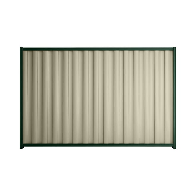 Good Neighbour® Wavelok® 1500mm High Fence Panel Sheet: Moss Vale Sand Post/Track: Caulfield Green