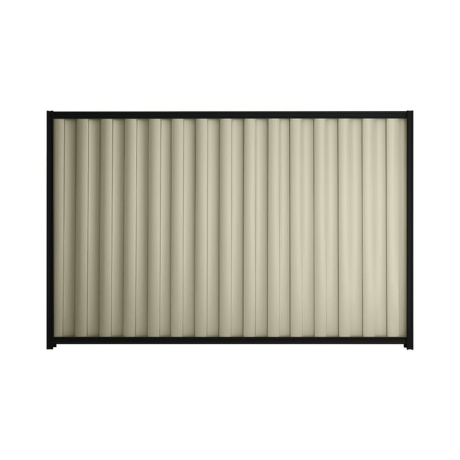 Good Neighbour® Wavelok® 1500mm High Fence Panel Sheet: Moss Vale Sand Post/Track: Ebony