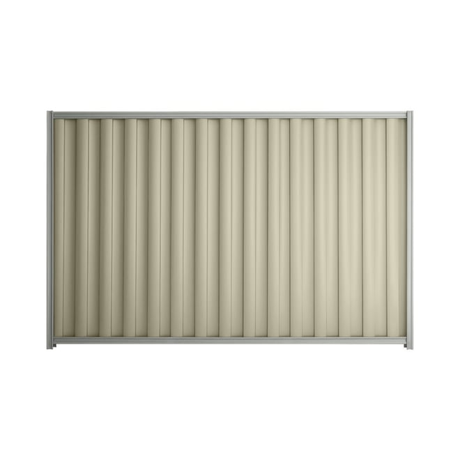 Good Neighbour® Wavelok® 1500mm High Fence Panel Sheet: Moss Vale Sand Post/Track: Gull Grey