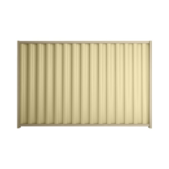 Good Neighbour® Wavelok® 1500mm High Fence Panel Sheet: Primrose Post/Track: Merino